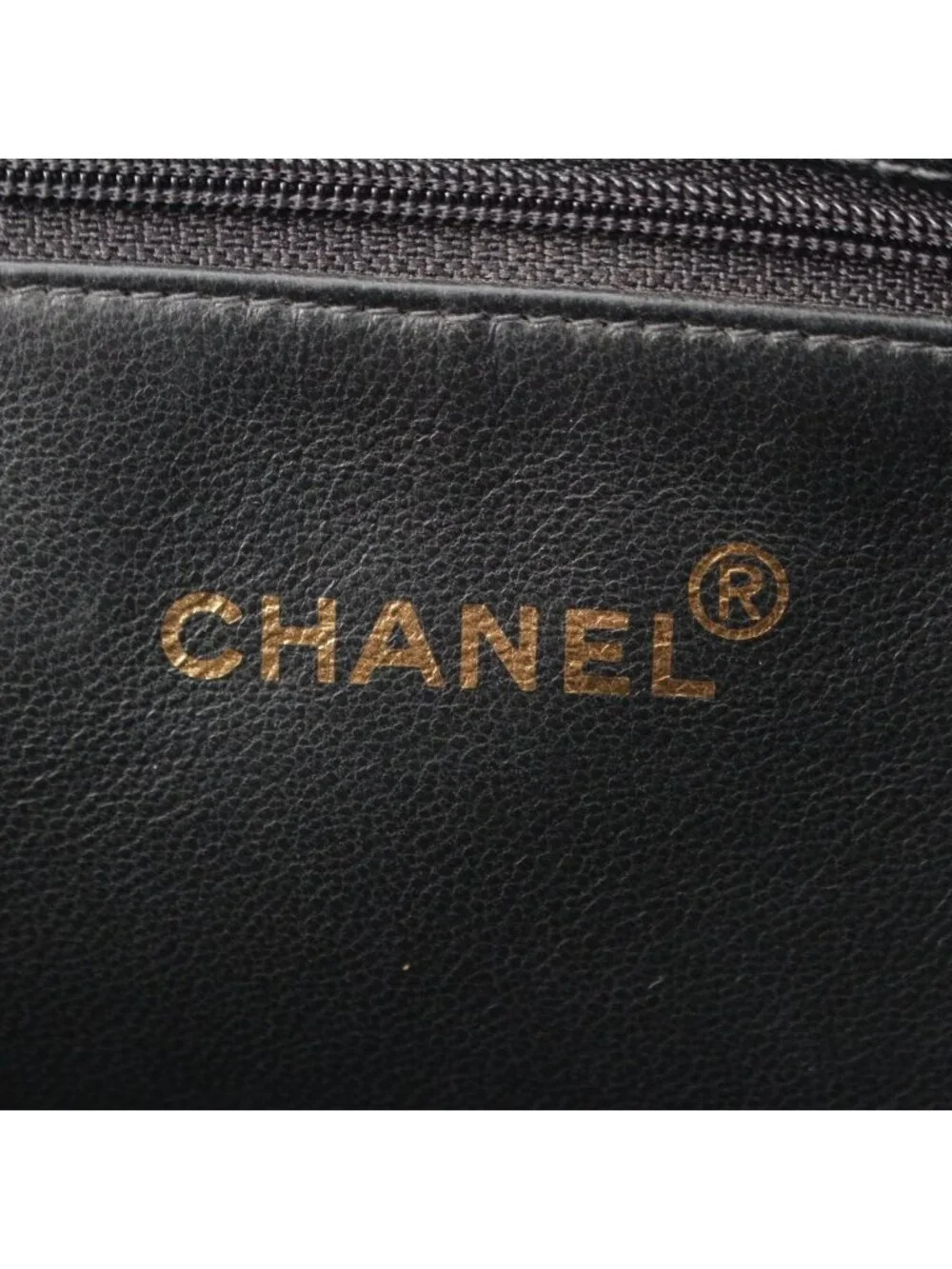Chanel Caviar Leather Chain Tote Hand Black